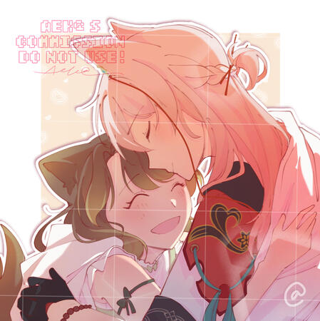 Bust-up colored sketch